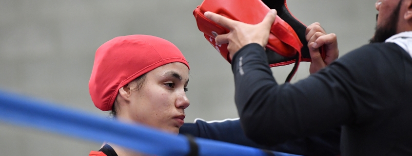 Headguards must be worn in all England Boxing Female bouts