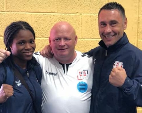 Mick Driscoll with Caroline Dubois