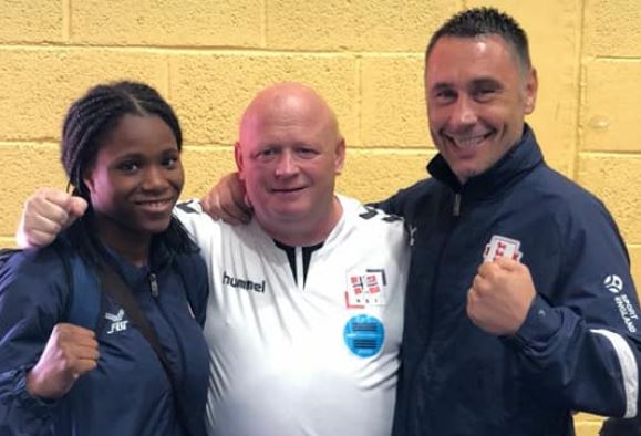 Mick Driscoll with Caroline Dubois